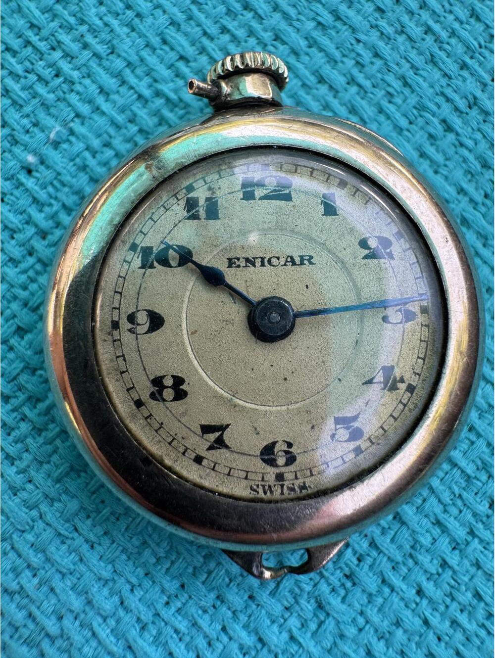 Vintage Enicar Pocket Watch - Swiss Made Timepiece